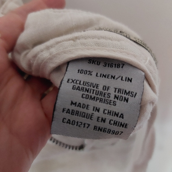 Le Chateau linen pants size 6 - Picture 4 of 5